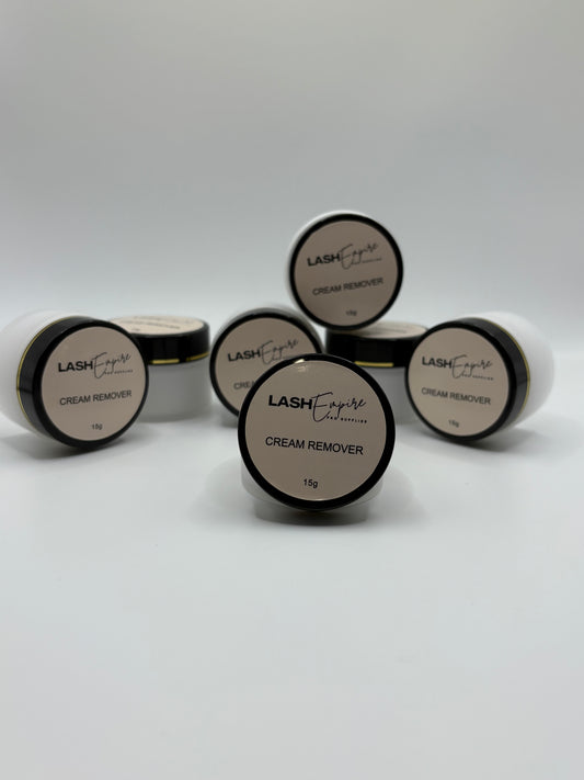 Lash cream remover